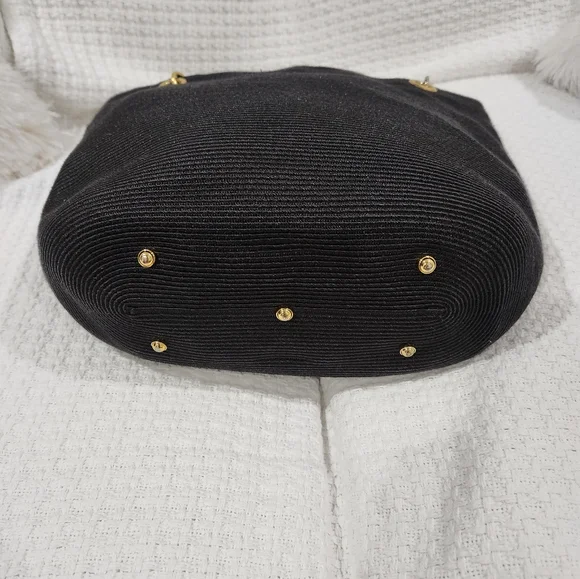 ERIC JAVITS TOTE BAG. RAFFIA BAG, STRAW BAG EUC - Picture 10 of 12